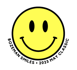 Yellow Smiley Face. Bozeman Smiles, 2023 May Classic